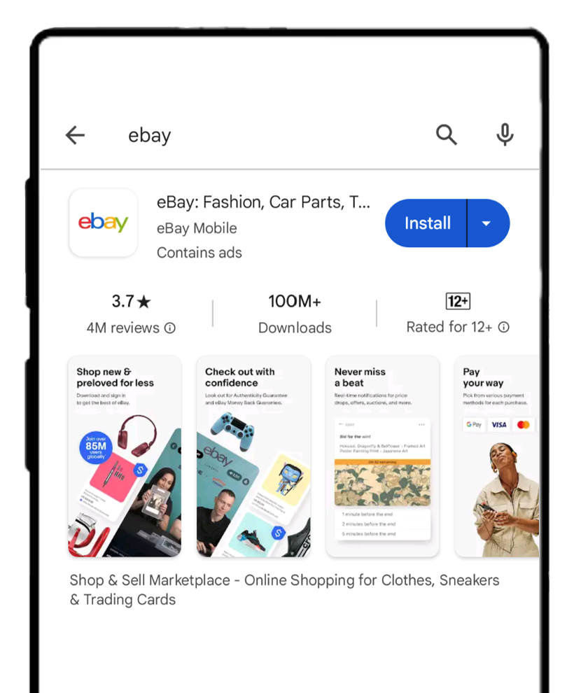 eBayアプリをダウンロード